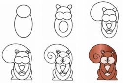 Как нарисовать белку: советы детям и взрослым