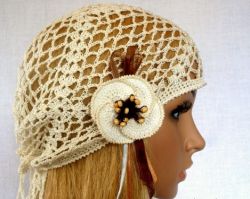 Летняя бандана крючком как актуальный штрих сезона