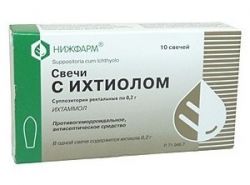 Ихтиоловые свечи: инструкция по использованию