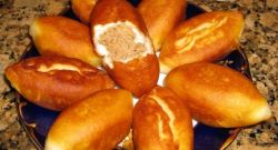 Жареные пирожки с мясом из дрожжевого теста