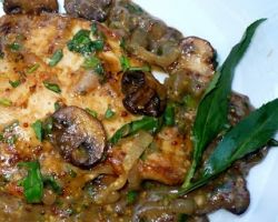 Курица по-французски с грибочками