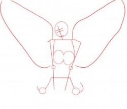 Как нарисовать девушку-ангела