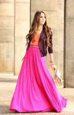 Длинная юбка. С чем носить ее? Секреты сочетания