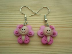 Серьги из полимерной глины – веселые «смайлики»