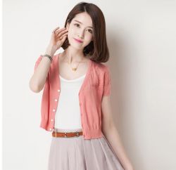 Короткая кофта с коротким рукавом: с чем носить? Кофты женские