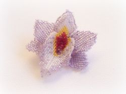 Орхидея из бисера – чудо своими руками 