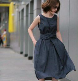 Сарафан из льна: модные модели и фасоны