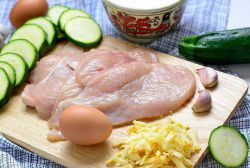 Рецепт приготовления куриного филе с кабачками
