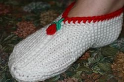 Как связать тапочки. Два способа