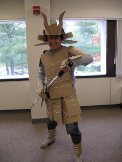 Новогодний костюм самурая для мальчика своими руками