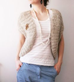 Болеро. Вязание спицами. Описание