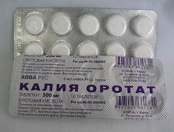Медикамент «Калия оротат» - эффективное средство для обмена веществ