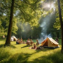 Лагерь борок: палаточный город на природе