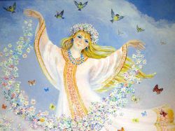 Славянская богиня Лада - покровительница любви и красоты