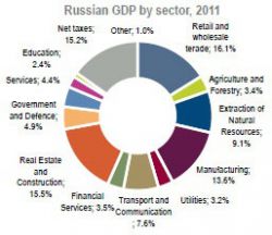 Структура ВВП России. Какая доля нефти в ВВП России