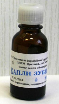 Зубные капли: применение и состав